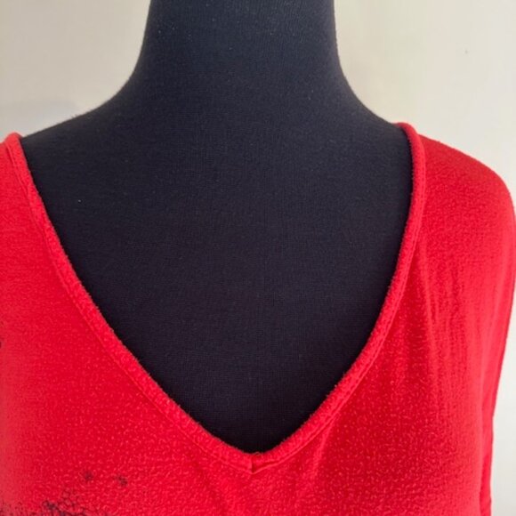 Wet Seal Red Floral Top  8640 - Picture 5 of 9